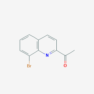 molecular formula C11H8BrNO B8005452 2-Acetyl-8-bromoquinoline 