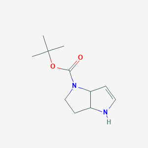 molecular formula C11H18N2O2 B8005458 tert-butyl 3,3a,4,6a-tetrahydro-2H-pyrrolo[3,2-b]pyrrole-1-carboxylate 