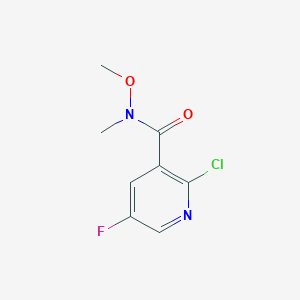 2-Chloro-5-fluoro-N-methoxy-N-methylnicotinamide