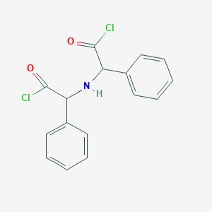 molecular formula C16H13Cl2NO2 B8005569 2-[(2-Chloro-2-oxo-1-phenylethyl)amino]-2-phenylacetyl chloride 