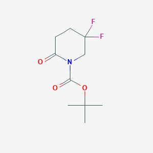 molecular formula C10H15F2NO3 B8005586 Tert-butyl 5,5-difluoro-2-oxopiperidine-1-carboxylate CAS No. 911634-76-9