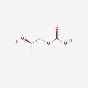 molecular formula C4H8O4 B8005602 [(2R)-2-hydroxypropyl] hydrogen carbonate 