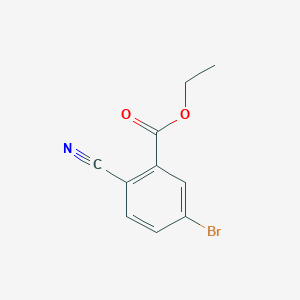 molecular formula C10H8BrNO2 B8005647 Ethyl 5-bromo-2-cyanobenzoate CAS No. 127510-93-4