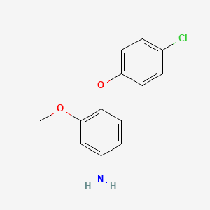 4-(4-Chlorophenoxy)-3-methoxyaniline