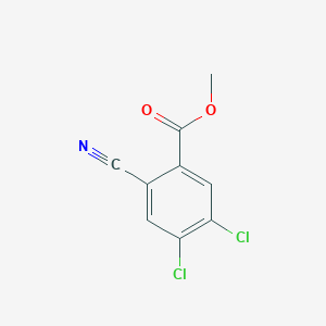 molecular formula C9H5Cl2NO2 B8005655 2-Cyano-4,5-dichlorobenzoic Acid, Methyl Ester 