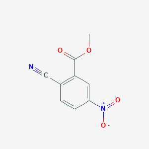 molecular formula C9H6N2O4 B8005665 Methyl 2-cyano-5-nitrobenzoate 