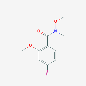 molecular formula C10H12FNO3 B8005692 4-Fluoro-N,2-dimethoxy-N-methylbenzamide 