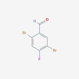 molecular formula C7H3Br2FO B8005701 2,5-Dibromo-4-fluorobenzaldehyde 