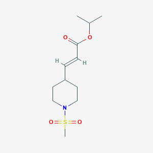molecular formula C12H21NO4S B8005713 Isopropyl 3-(1-(methylsulfonyl)piperidin-4-yl)acrylate CAS No. 937282-79-6