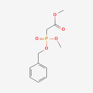 molecular formula C11H15O5P B8005728 Methyl 2-[methoxy(phenylmethoxy)phosphoryl]acetate 