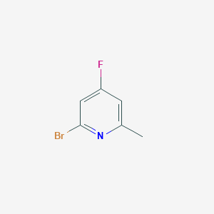 molecular formula C6H5BrFN B8005770 2-Bromo-4-fluoro-6-methylpyridine 