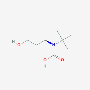 molecular formula C9H19NO3 B8005838 (R)-tert-Butyl(4-hydroxybutan-2-yl)carbamic acid 