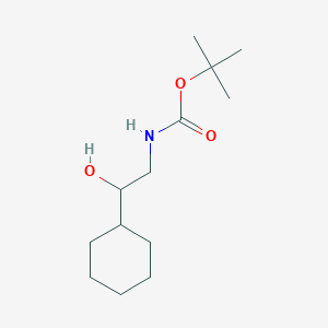 molecular formula C13H25NO3 B8005843 Tert-butyl 2-cyclohexyl-2-hydroxyethylcarbamate 