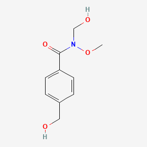 molecular formula C10H13NO4 B8005872 N,4-bis(hydroxymethyl)-N-methoxybenzamide 