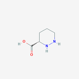 molecular formula C5H10N2O2 B8005900 (3S)-1,2-Diazinane-3-carboxylic acid 