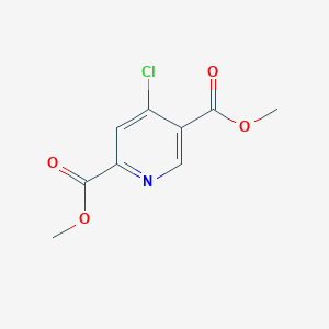 molecular formula C9H8ClNO4 B8005922 Dimethyl 4-chloropyridine-2,5-dicarboxylate CAS No. 1227945-09-6