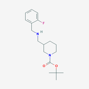molecular formula C18H27FN2O2 B8005960 1-Boc-3-[(2-fluoro-benzylamino)-methyl]-piperidine CAS No. 887587-48-6