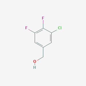 molecular formula C7H5ClF2O B8005990 Benzenemethanol, 3-chloro-4,5-difluoro- 