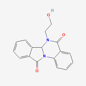 molecular formula C17H14N2O3 B8006042 6-(2-hydroxyethyl)-6aH-isoindolo[2,3-a]quinazoline-5,11-dione 