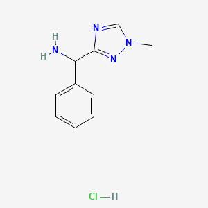 (1-methyl-1H-1,2,4-triazol-3-yl)(phenyl)methanamine hydrochloride