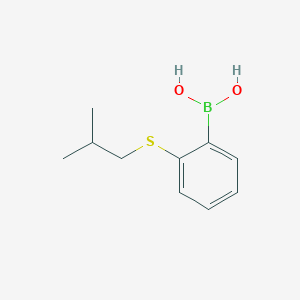 molecular formula C10H15BO2S B8006157 2-(Isobutylsulfanyl)phenylboronic acid 