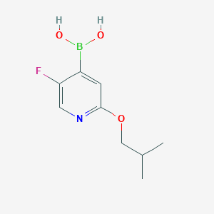 molecular formula C9H13BFNO3 B8006158 [5-Fluoro-2-(2-methylpropoxy)pyridin-4-yl]boronic acid 