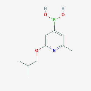 molecular formula C10H16BNO3 B8006182 (2-Isobutoxy-6-methylpyridin-4-yl)boronic acid 