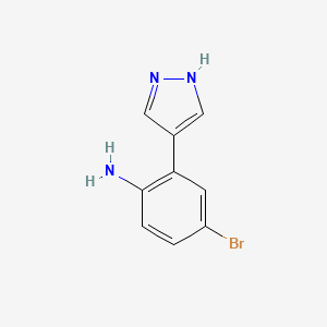 4-Bromo-2-(1H-pyrazol-4-YL)aniline