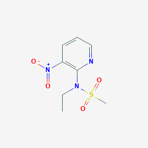 molecular formula C8H11N3O4S B8006316 N-Ethyl-N-(3-nitropyridin-2-yl)methanesulfonamide 