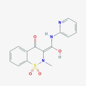 (3Z)-3-[hydroxy-(pyridin-2-ylamino)methylidene]-2-methyl-1,1-dioxo-1λ6,2-benzothiazin-4-one