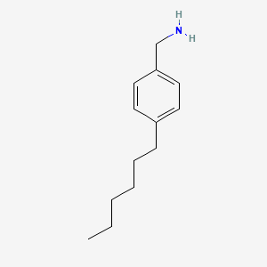 molecular formula C13H21N B8006379 4-Hexylbenzylamine 