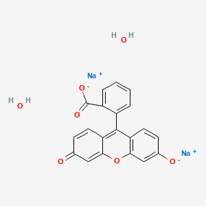molecular formula C20H14Na2O7 B8006380 Disodium;2-(3-oxido-6-oxoxanthen-9-yl)benzoate;dihydrate 