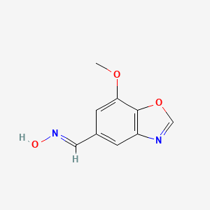 molecular formula C9H8N2O3 B8006455 (E)-N-hydroxy-1-(7-methoxy-1,3-benzoxazol-5-yl)methanimine 