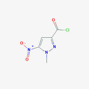 molecular formula C5H4ClN3O3 B8006508 1-Methyl-5-nitro-1H-pyrazole-3-carbonyl chloride 