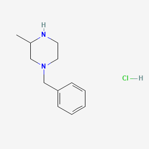 molecular formula C12H19ClN2 B8006569 1-Benzyl-3-methylpiperazine hydrochloride 