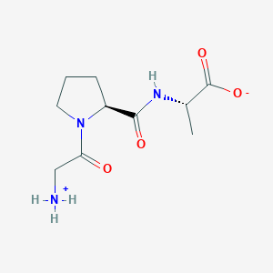 (2S)-2-[[(2S)-1-(2-azaniumylacetyl)pyrrolidine-2-carbonyl]amino]propanoate