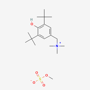 molecular formula C19H35NO5S B8006644 (3,5-Ditert-butyl-4-hydroxyphenyl)methyl-trimethylazanium;methyl sulfate 