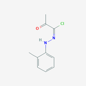 molecular formula C10H11ClN2O B8006661 (E)-N-(2-Methylphenyl)-2-oxopropanecarbohydrazonoyl chloride 