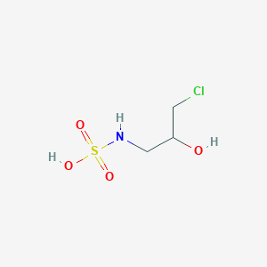 molecular formula C3H8ClNO4S B8006762 Sulfamic acid, (3-chloro-2-hydroxypropyl)- CAS No. 121560-86-9
