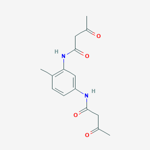 molecular formula C15H18N2O4 B8006767 N-[4-methyl-3-(3-oxobutanoylamino)phenyl]-3-oxobutanamide 