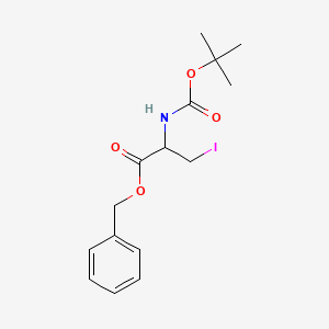molecular formula C15H20INO4 B8006784 N-Boc-3-iodo-DL-alanine benzyl ester 