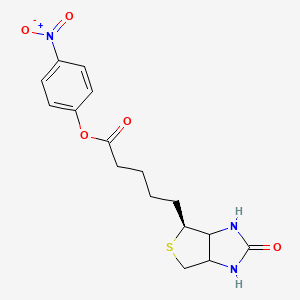molecular formula C16H19N3O5S B8006786 4-Nitrophenyl 5-((4S)-2-oxohexahydro-1H-thieno[3,4-d]imidazol-4-yl)pentanoate 