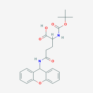 molecular formula C23H26N2O6 B8006796 N-Boc-N inverted exclamation mark-(9H-xanthen-9-yl)-L-glutamine 