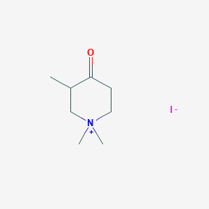 molecular formula C8H16INO B8006862 1,3-Trimethyl-4-oxopiperidinium iodide 