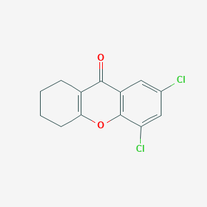 molecular formula C13H10Cl2O2 B8006922 5,7-dichloro-1,2,3,4-tetrahydro-9H-xanthen-9-one CAS No. 5928-19-8