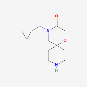 molecular formula C12H20N2O2 B8006952 4-(Cyclopropylmethyl)-1-oxa-4,9-diazaspiro[5.5]undecan-3-one 
