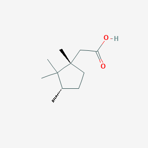 molecular formula C11H20O2 B8006971 2-((1S,3S)-1,2,2,3-Tetramethylcyclopentyl)acetic acid 