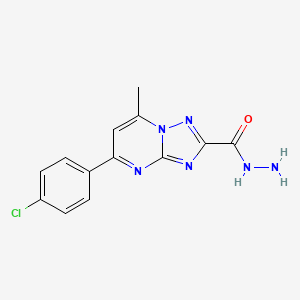 5-(4-Chlorophenyl)-7-methyl[1,2,4]triazolo[1,5-a]pyrimidine-2-carbohydrazide