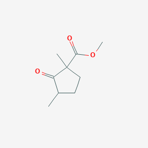 molecular formula C9H14O3 B8007075 Methyl 1,3-dimethyl-2-oxocyclopentane-1-carboxylate CAS No. 15585-44-1