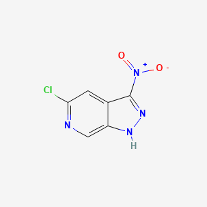 molecular formula C6H3ClN4O2 B8007084 CID 640859 